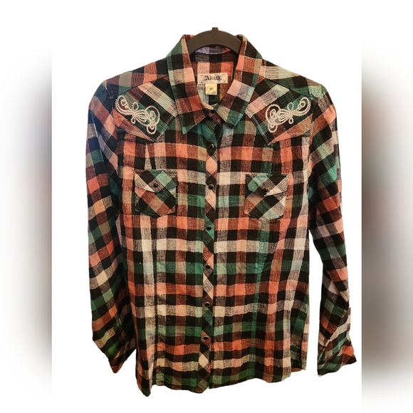 Adiktd western button down blouse - Picture 1 of 2